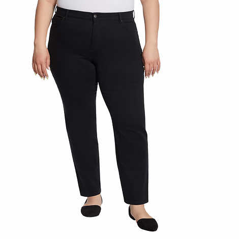 Gloria Vanderbilt Ladies' Amanda Stretch Denim Jean, Black, 18 Average